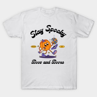 Stay Spooky Boos and Booze Halloween T-Shirt